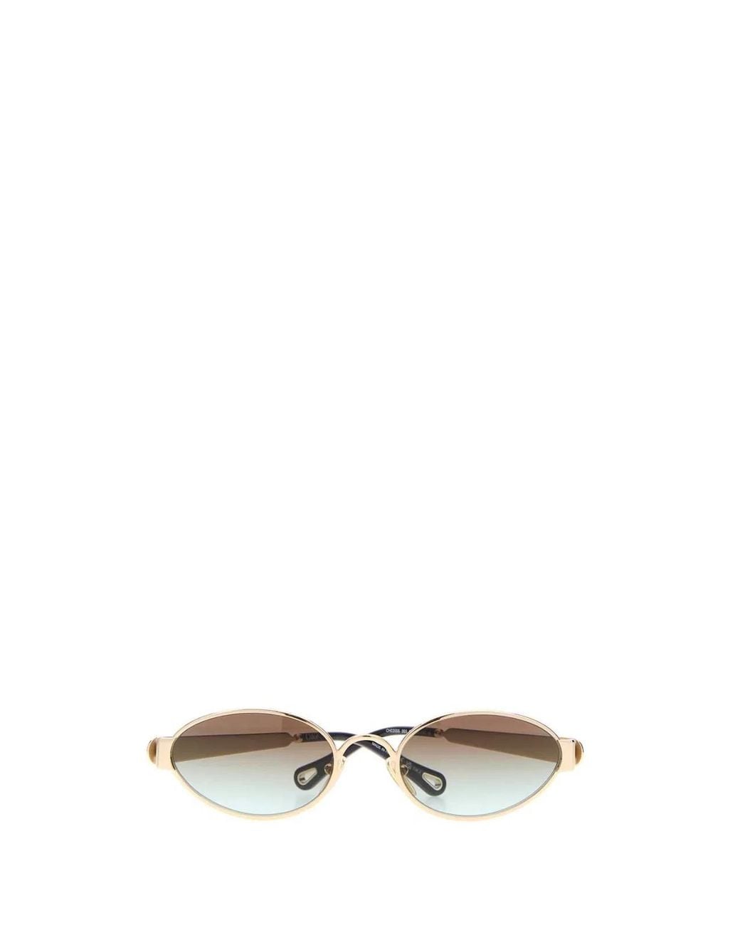 Chloé Brown Metal Holly Sunglasses