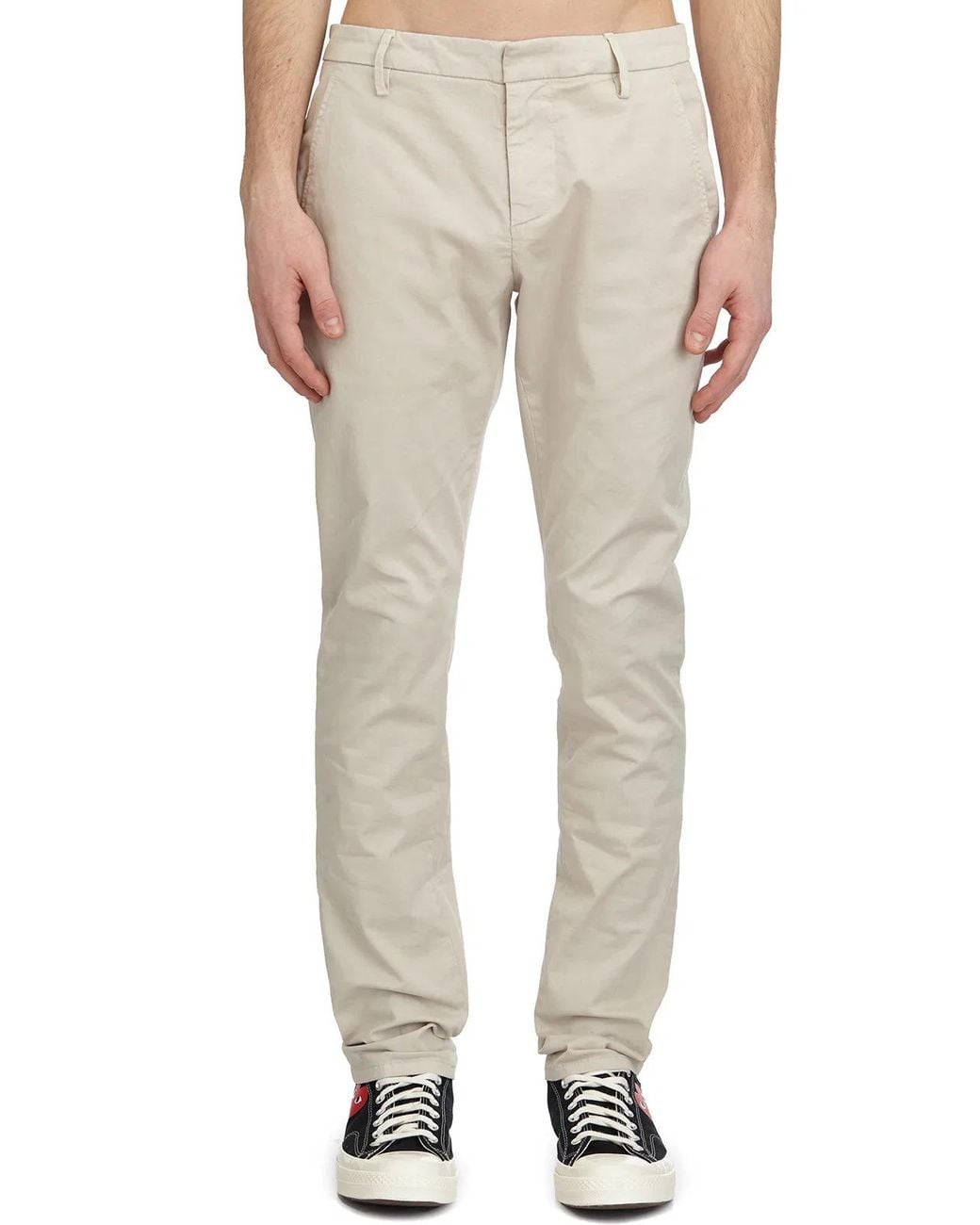 Dondup Natural Cotton Trousers Mod. Gaubert for men