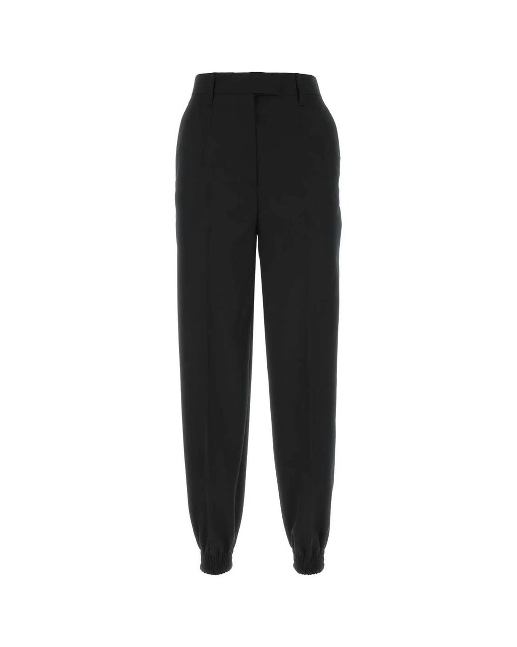 Prada Black Wool Joggers