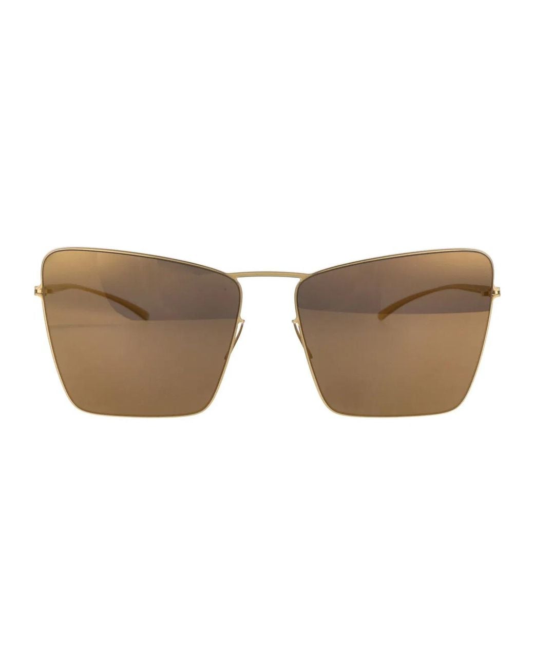 Mykita Brown Metal Sunglasses
