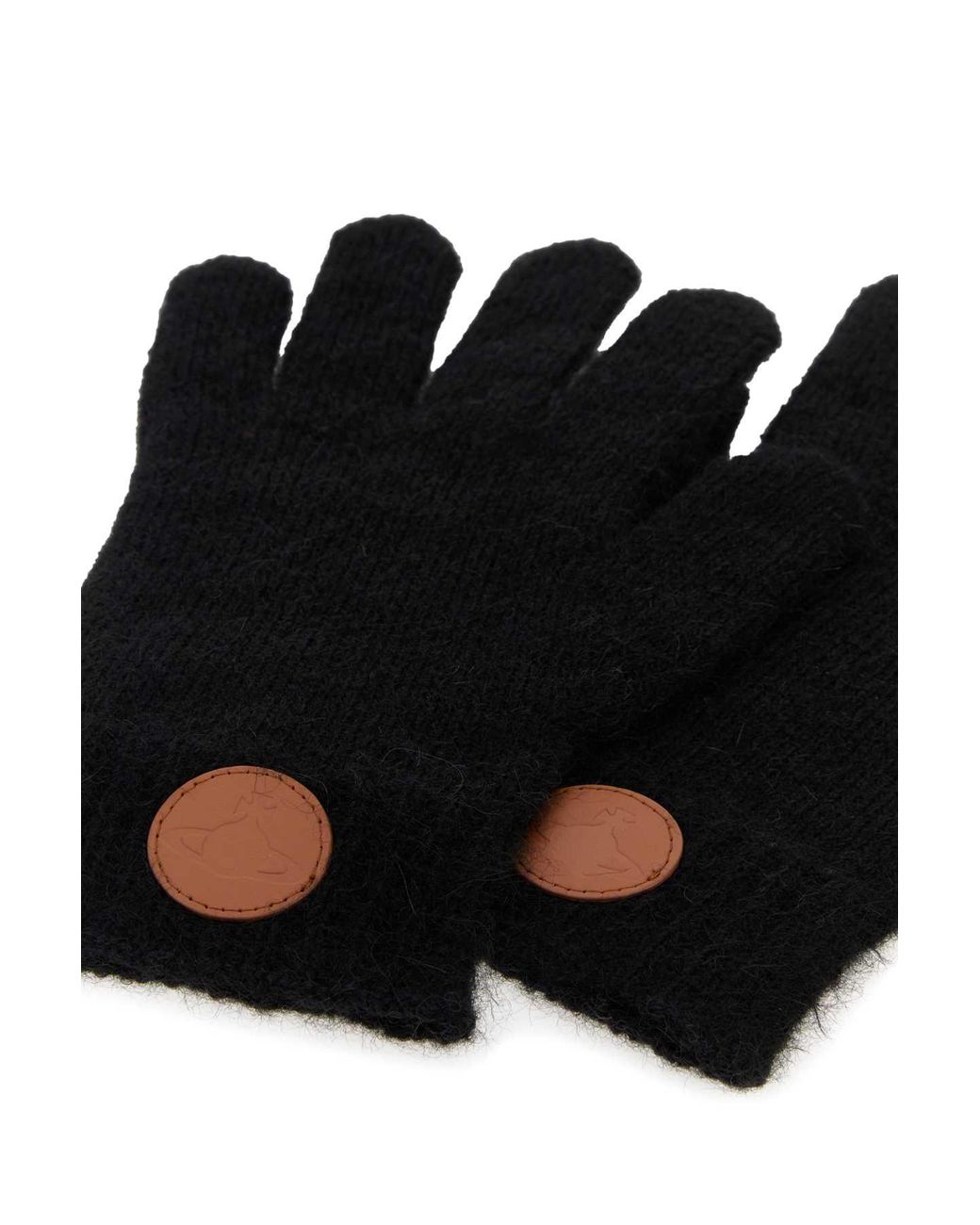 Vivienne Westwood Black Alpaca Blend Gloves