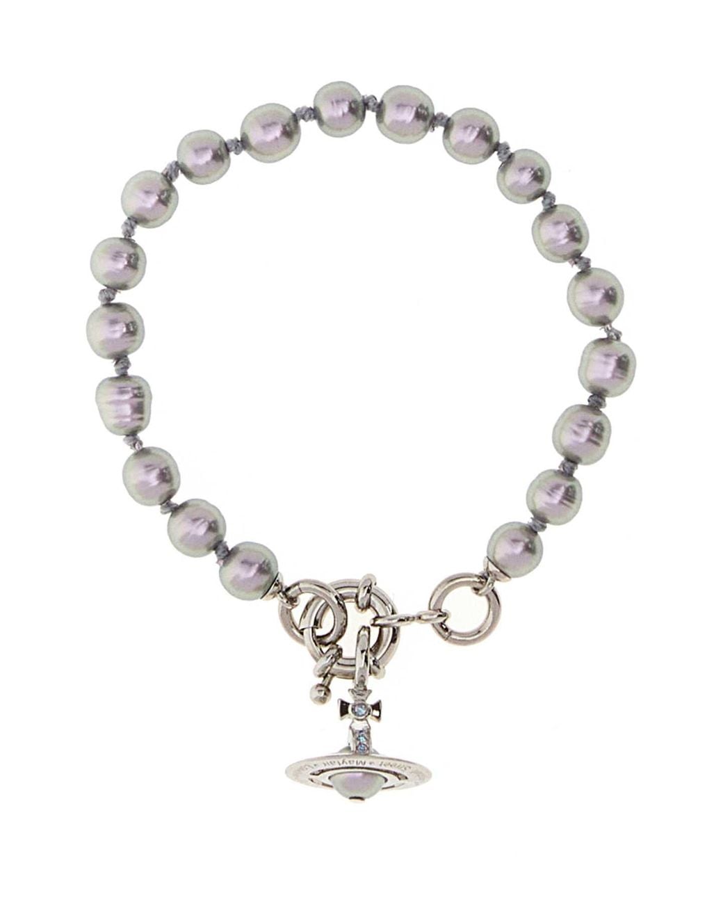Vivienne Westwood Metallic Pearls Aleksa Bracelet