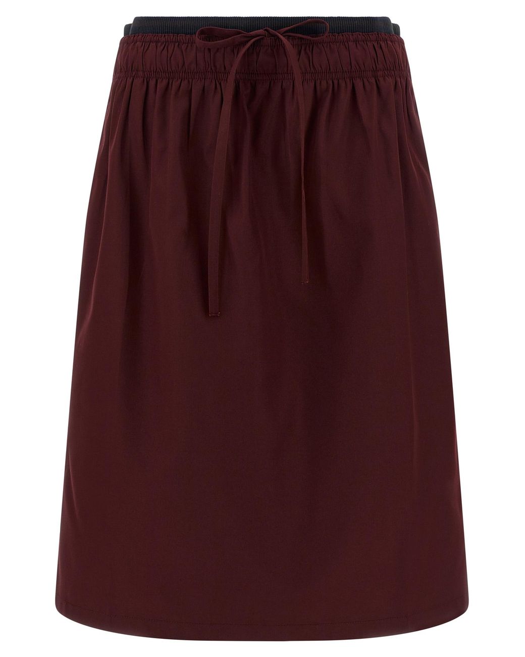 Prada Purple Double Layer Elastic Skirt