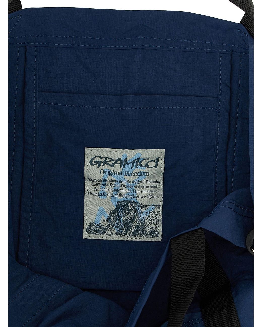 Gramicci Blue Nylon Packable Tote Tote Bag for men