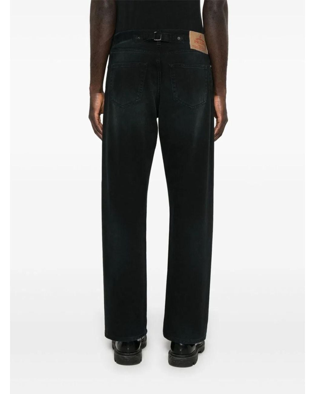 Prada Black Straight Leg Jeans