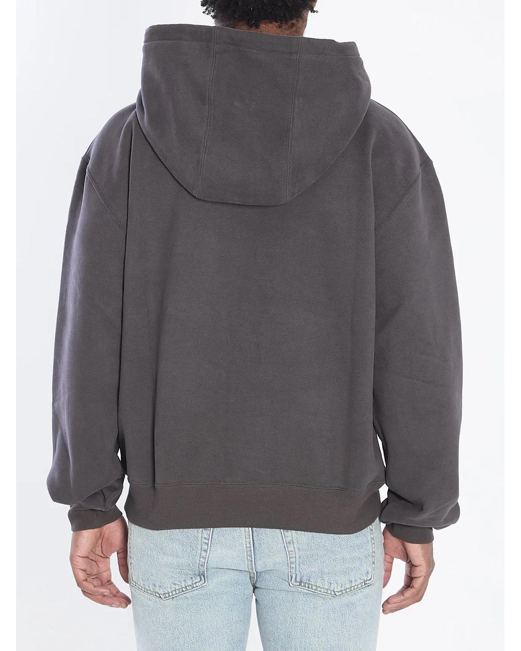 Saint Laurent Gray Cotton Hoodie for men