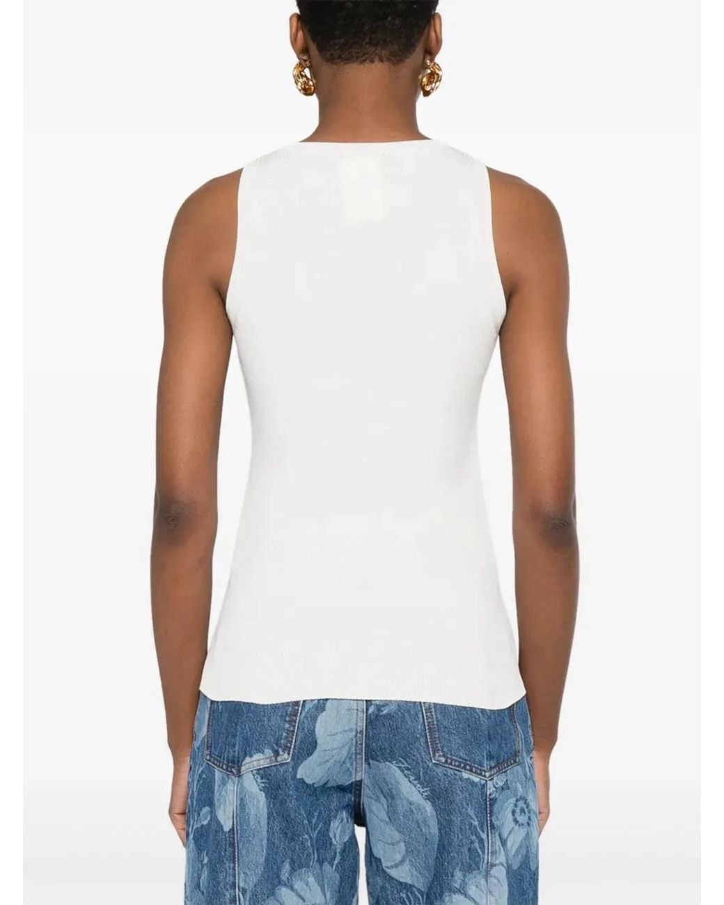 Fendi White Cotton Tops