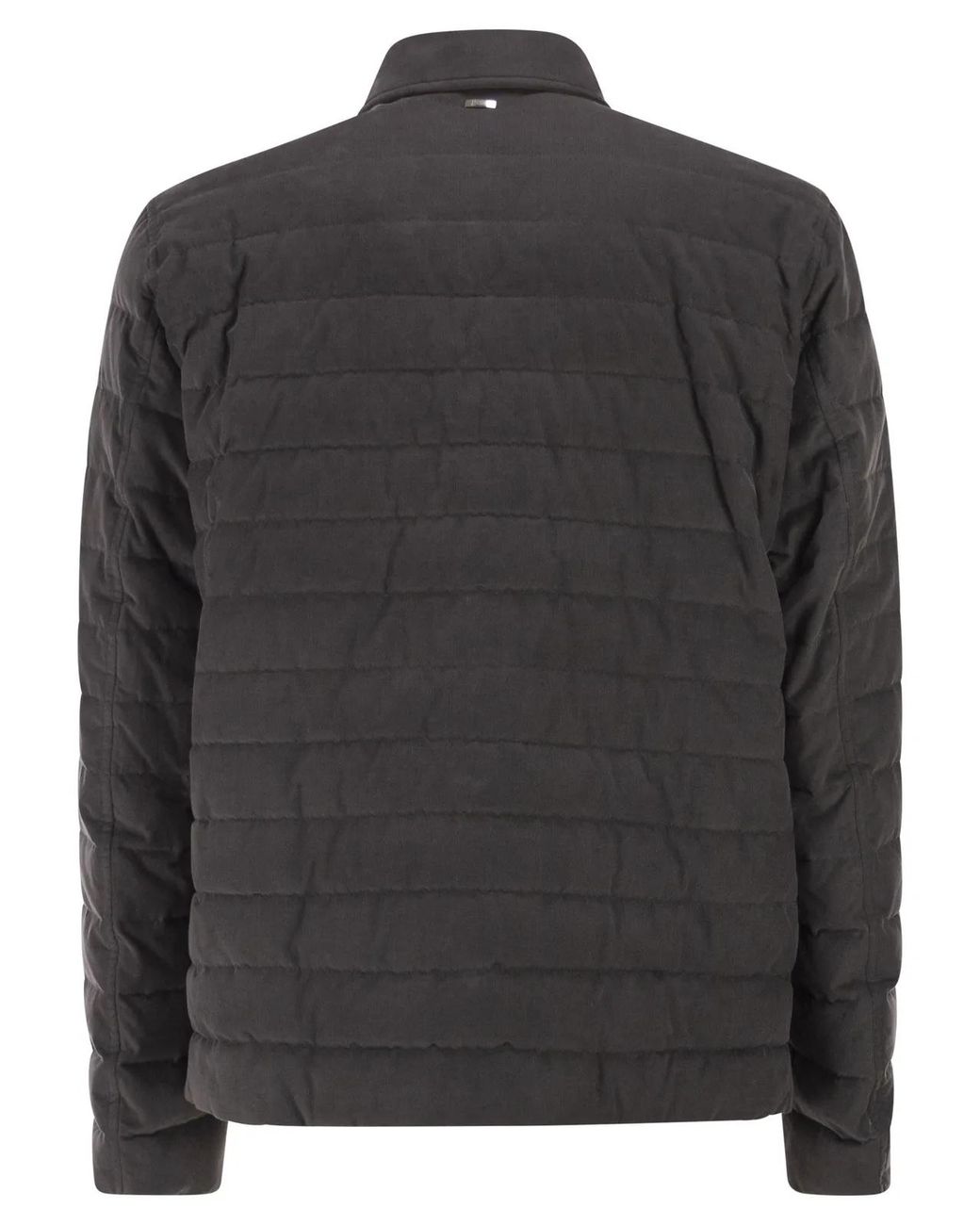 Herno Black Shirt-Style Down Jacket for men