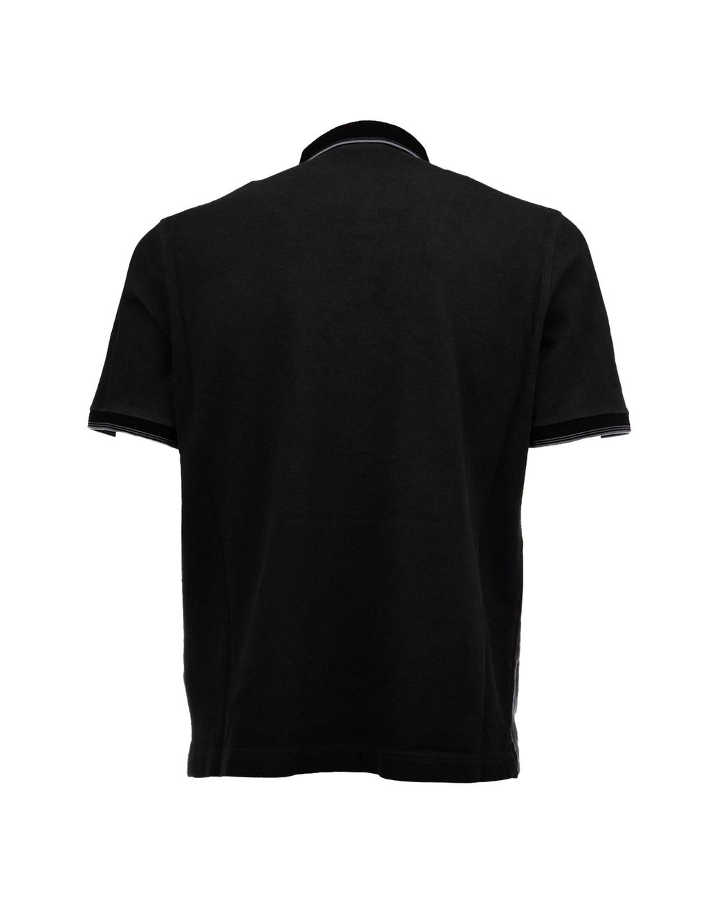 Prada Black Short-Sleeve Polo Shirt for men