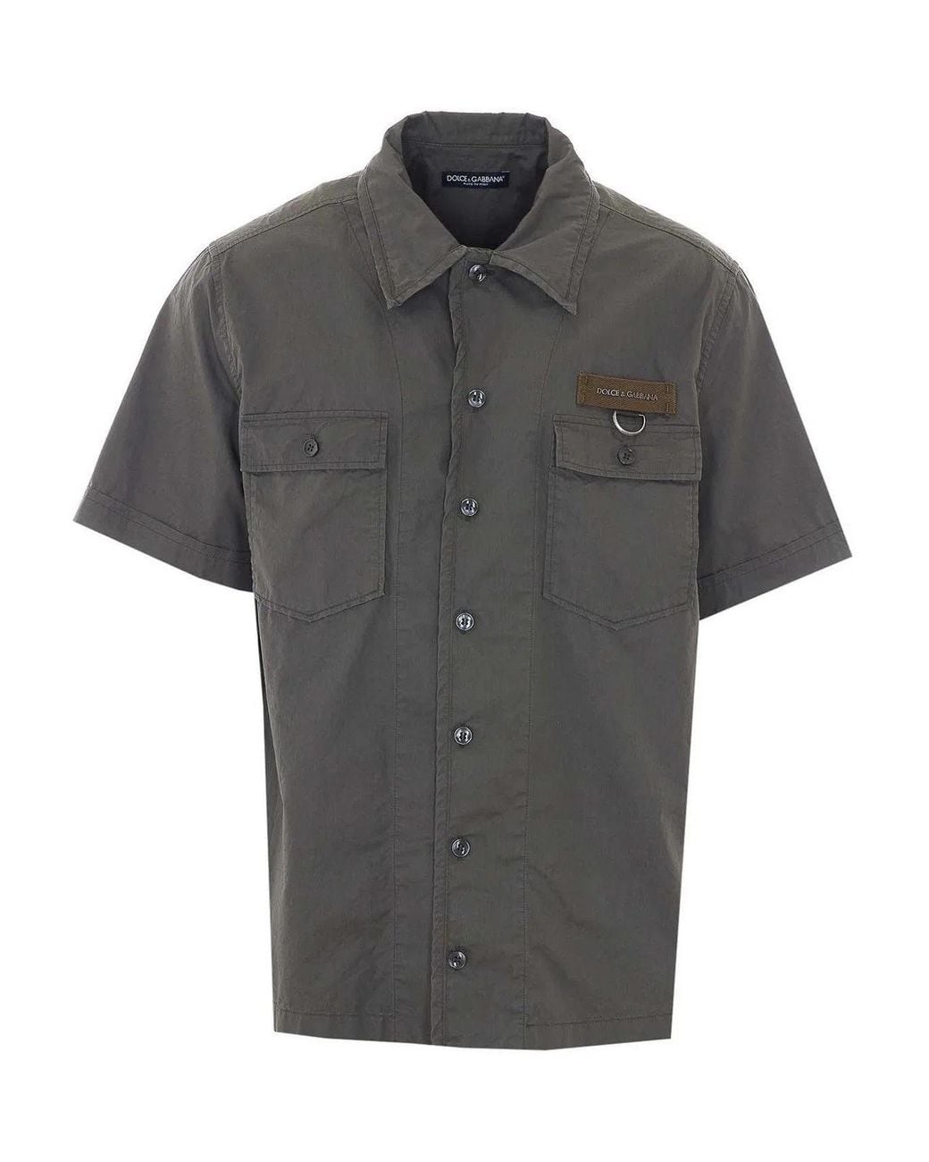 Dolce & Gabbana Gray Dolce & Gabbana Textile Fibre Shirt for men