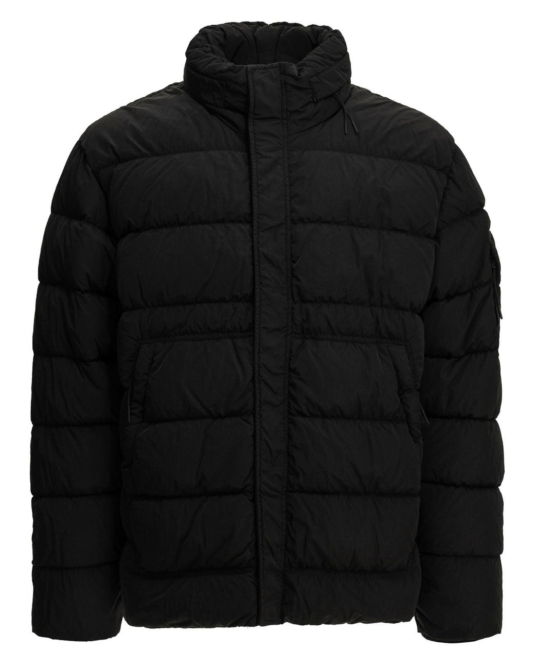 C P Company Black C.P.Company "Chrome-R" Short Down Jacket for men
