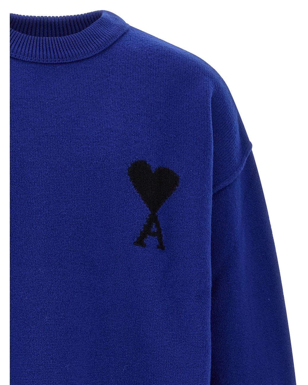 AMI Blue 'Ami De Coeur' Sweater for men