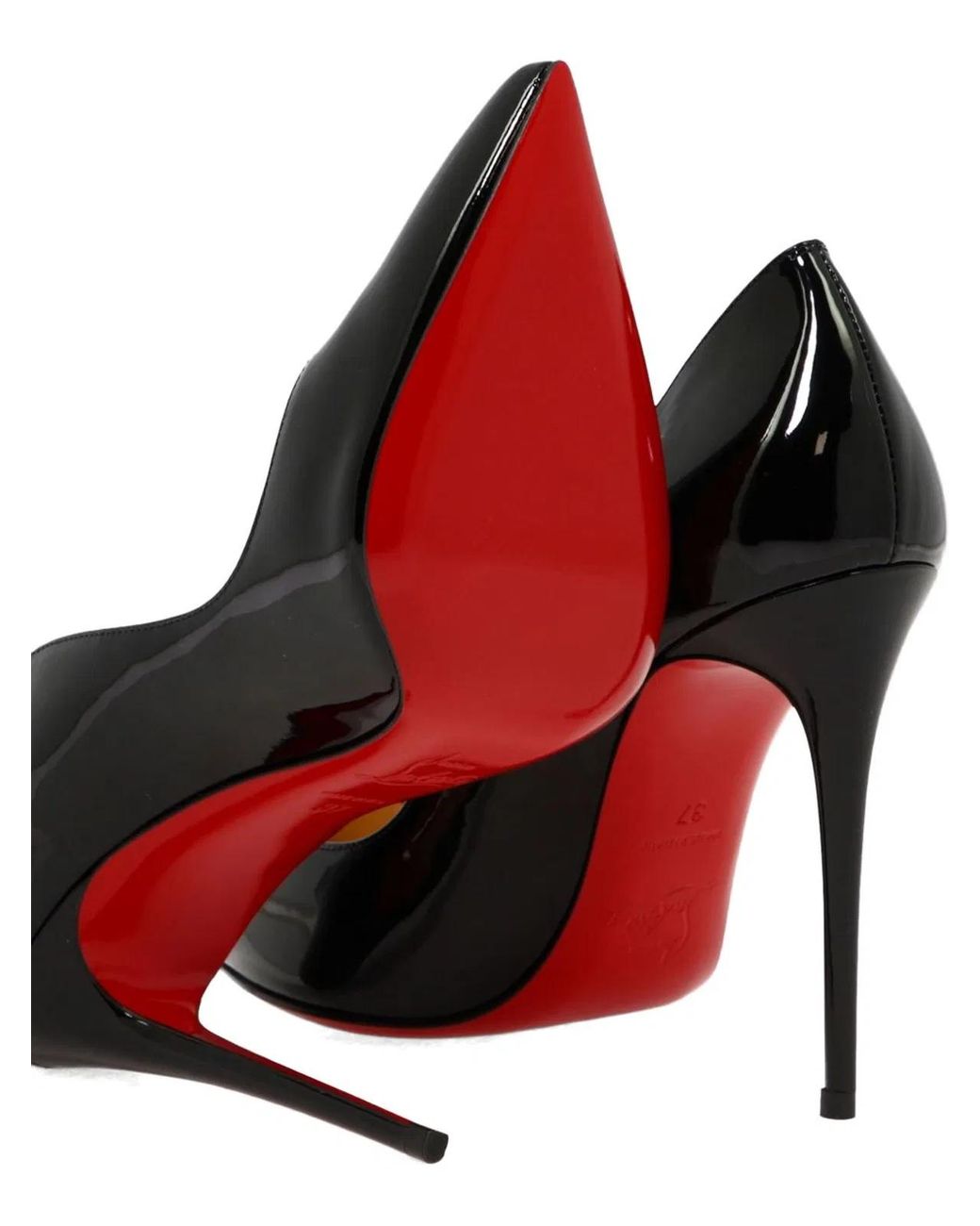 Christian Louboutin Black Hot Chick Patent Leather Pumps