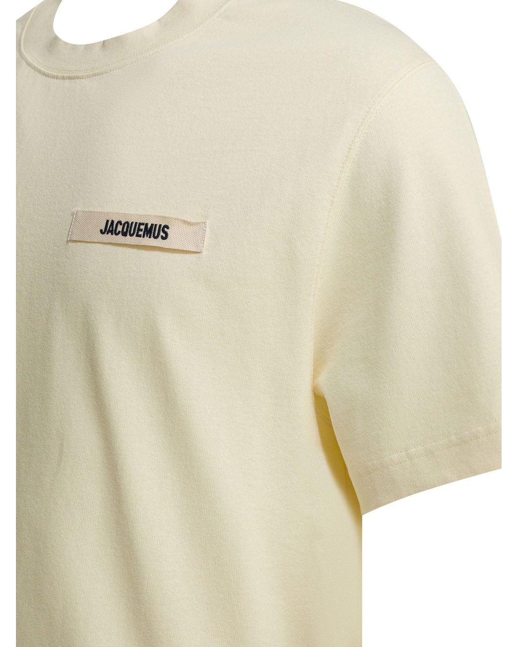 Jacquemus Natural "Gros Grain" T-Shirt for men