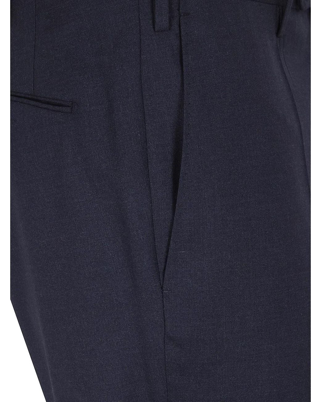 Incotex Blue Classic Chino Trousers for men
