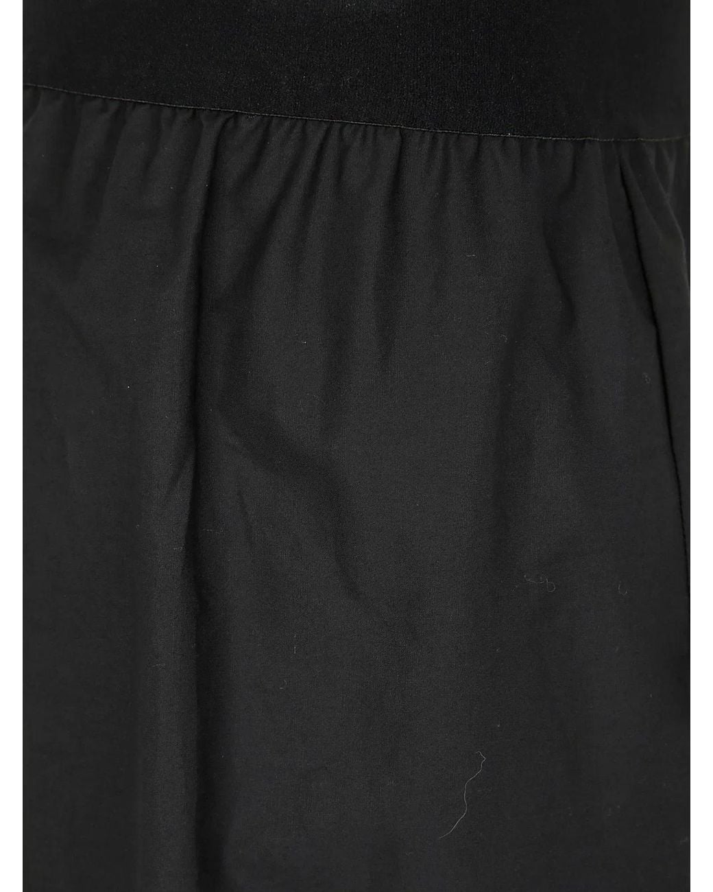 Maria Calderara Black Cotton Trousers