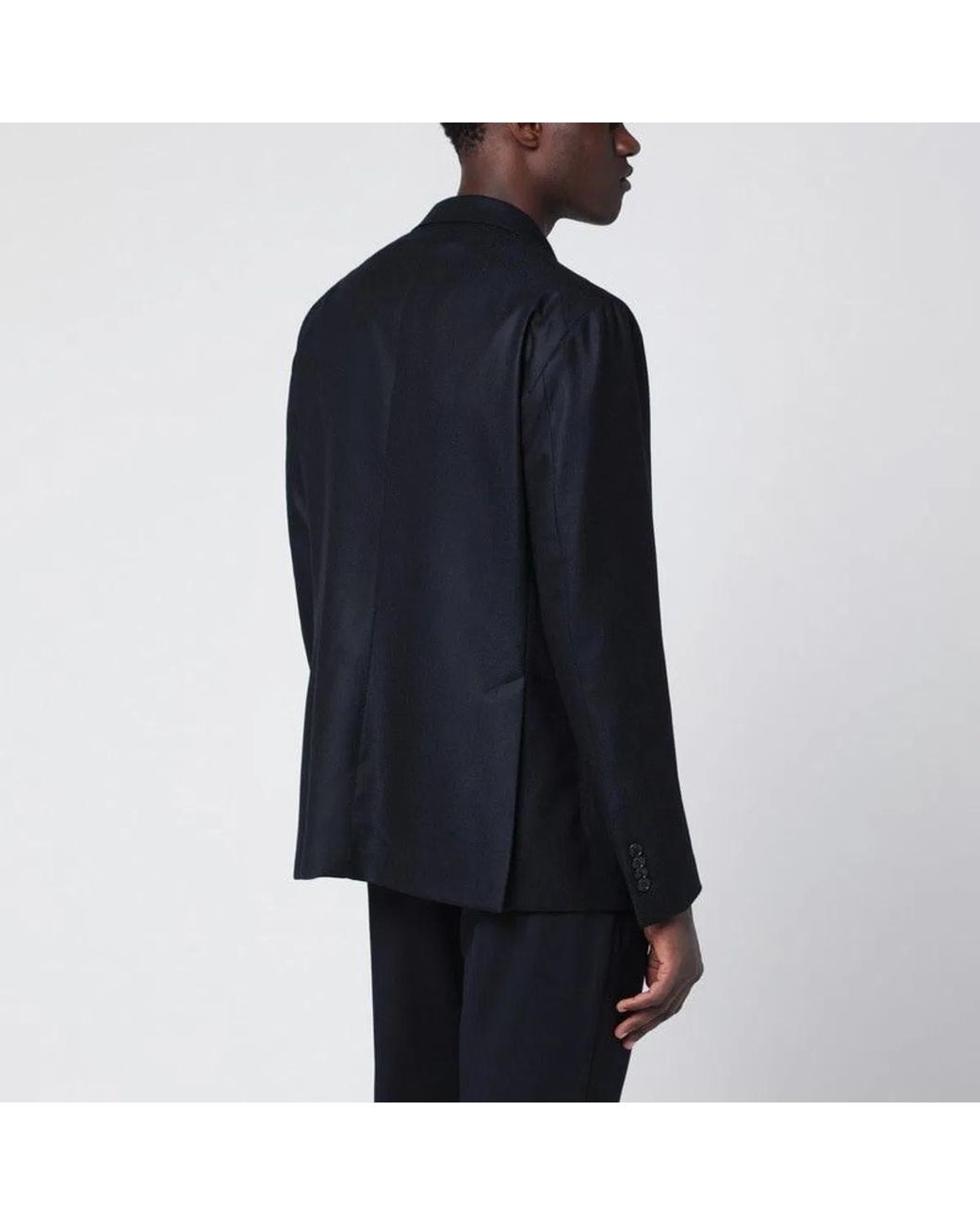 Tagliatore Blue Single-Breasted Jacket With Two Buttons for men