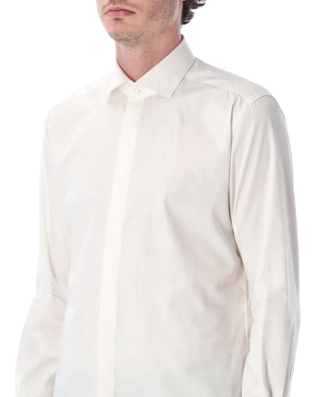 Xacus White Shirt With French Collar for men