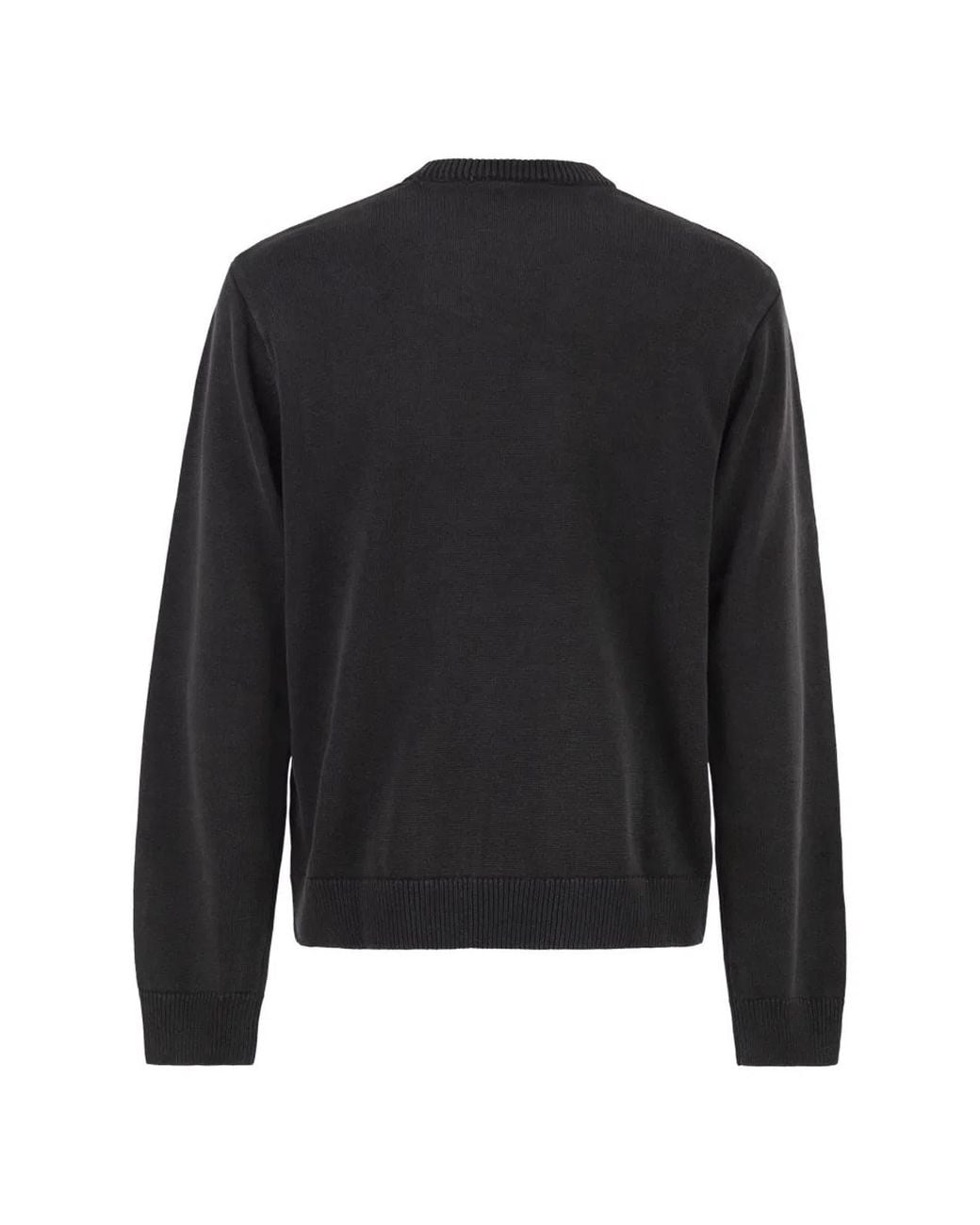 Carhartt Black Cotton Crew Neck Jumper With Embroidered Logo