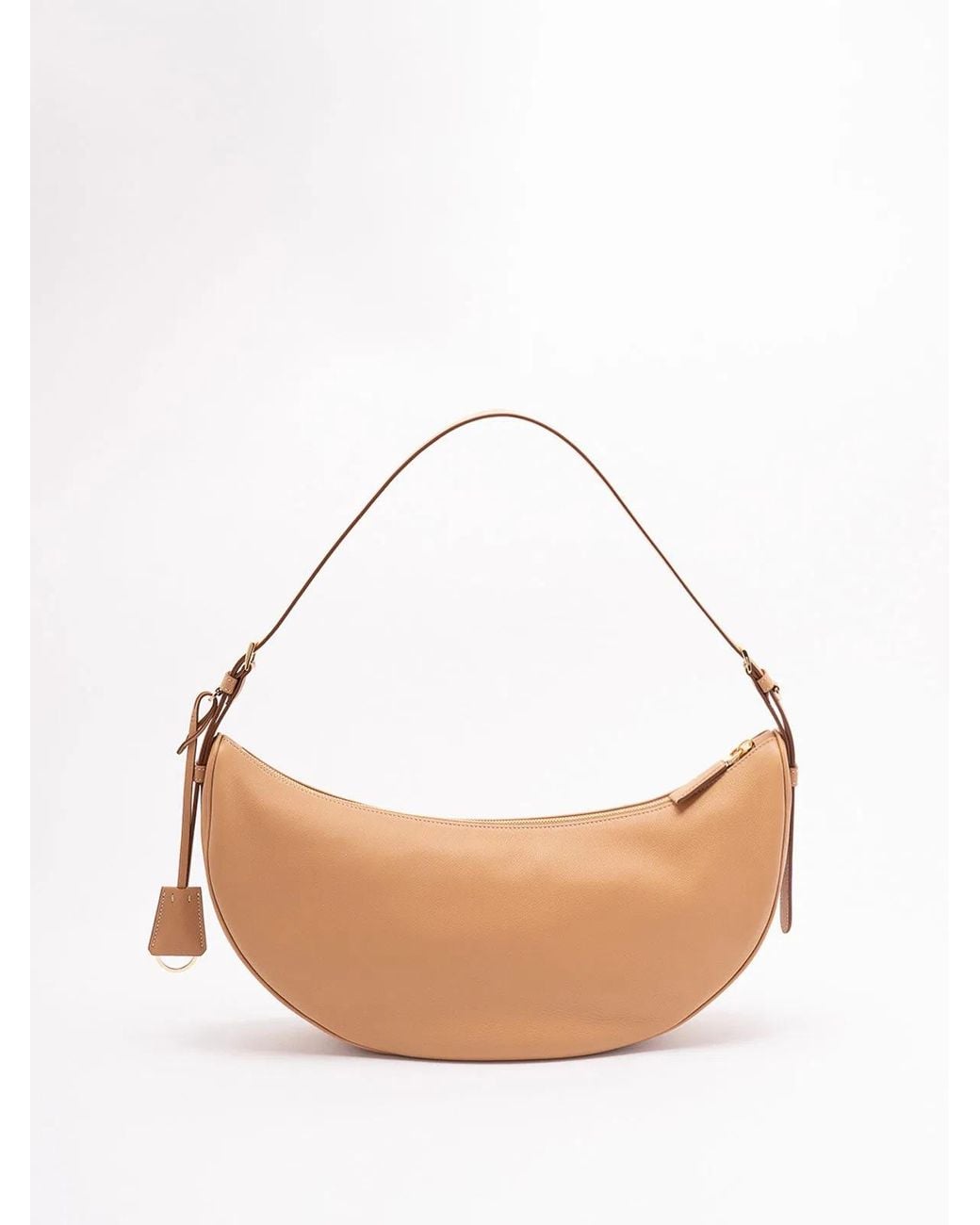 Prada White Demi-Lune' Large Shoulder Bag