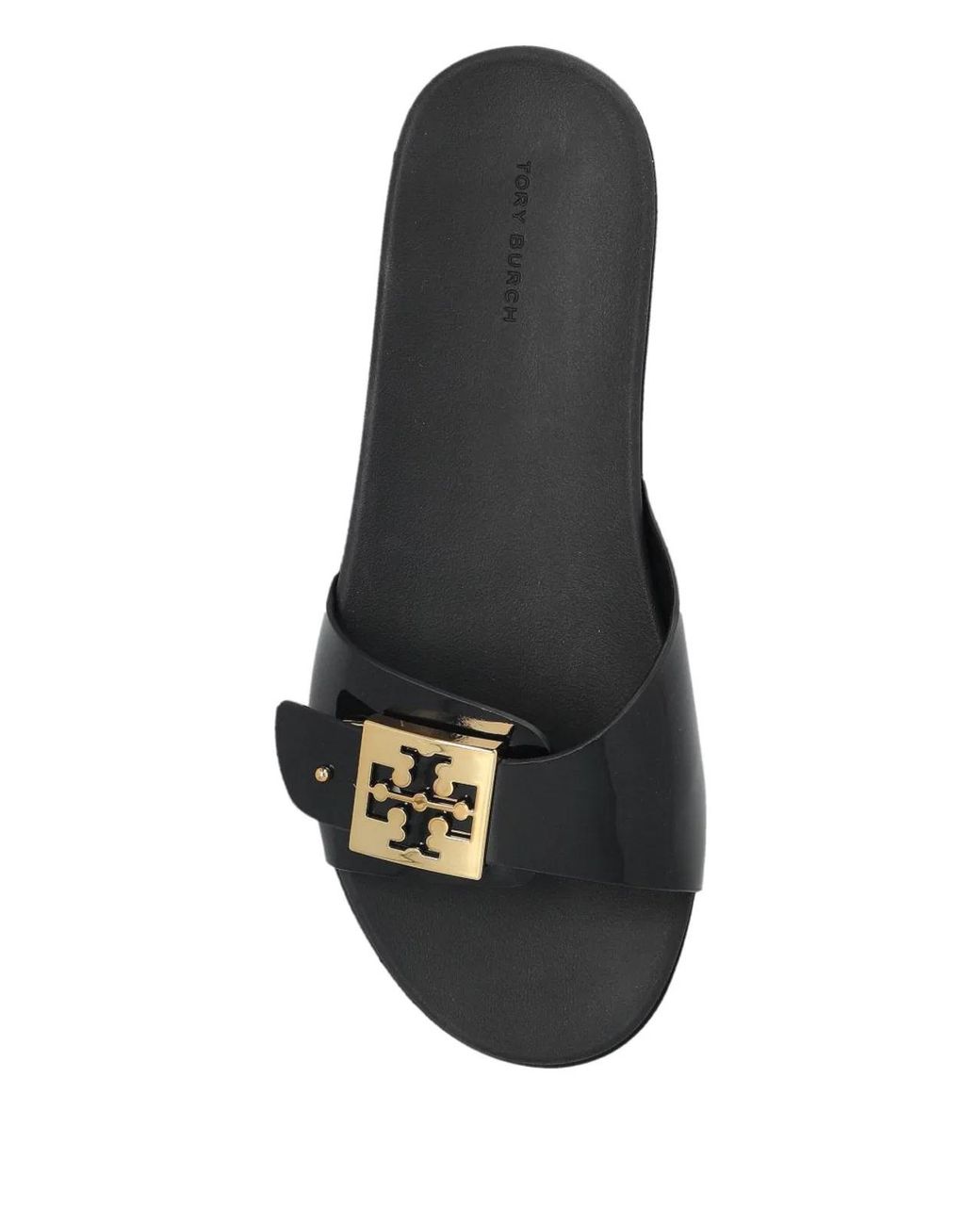 Tory Burch Black Mellow Buckle Sandals