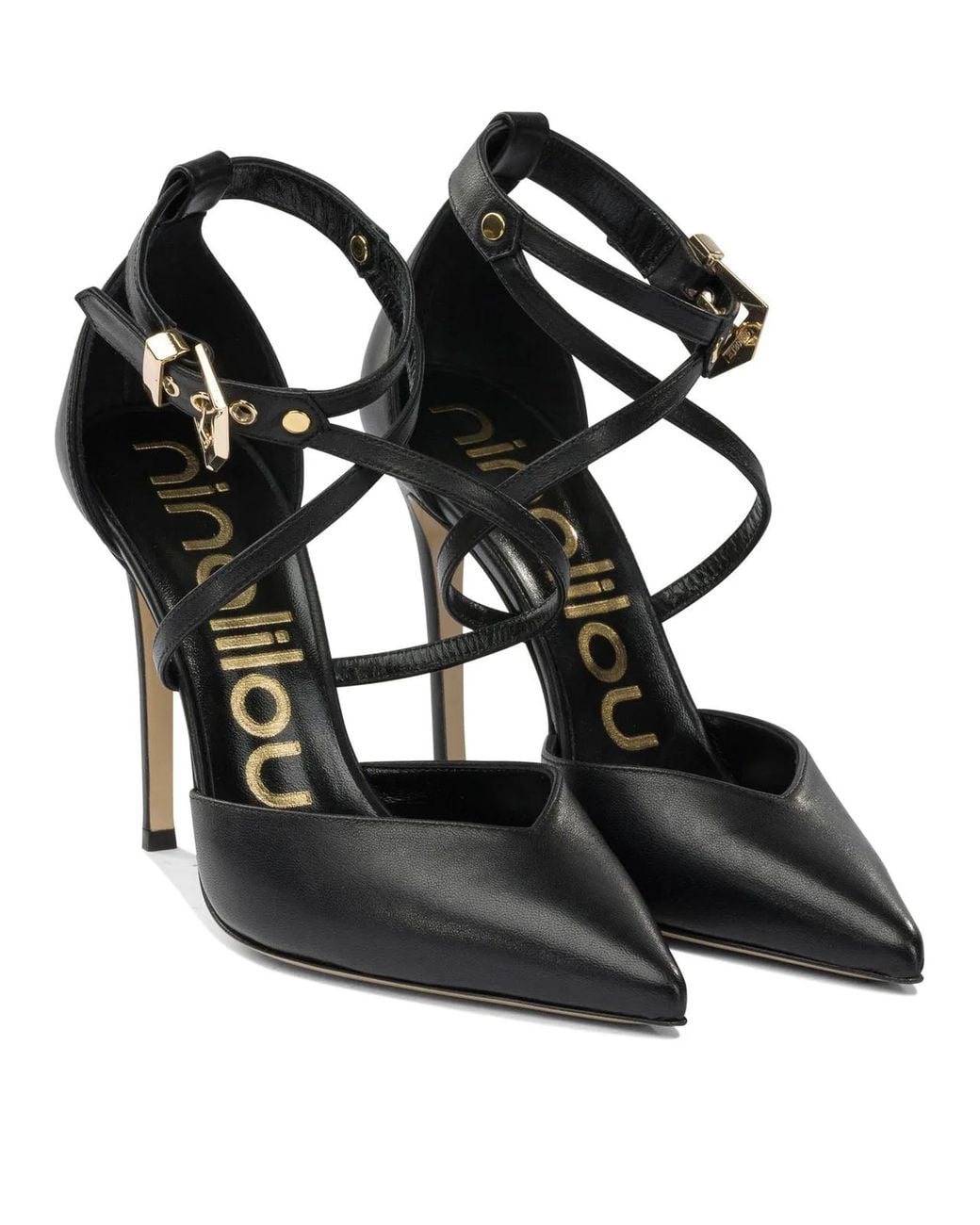 Ninalilou Black Heeled Shoes