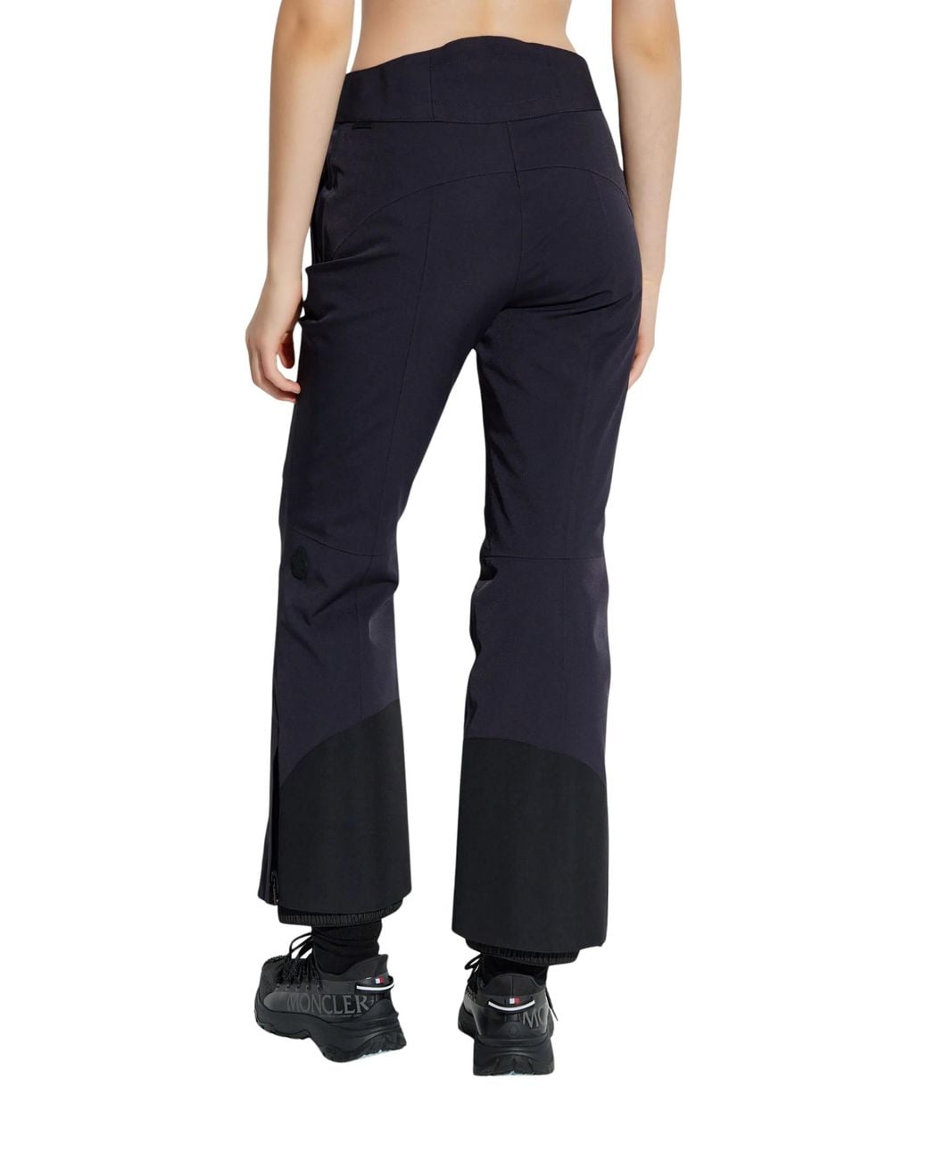 Moncler Blue Buckle-Detail Padded Trousers