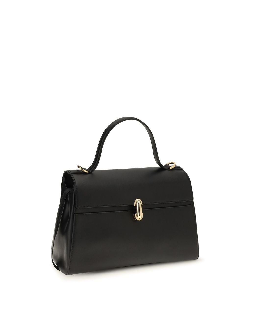 SAVETTE Black Soft Symmetry Handbag