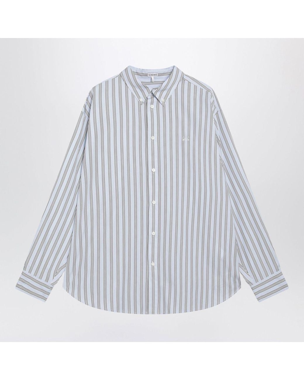 Loewe Blue Light Striped Shirt for men