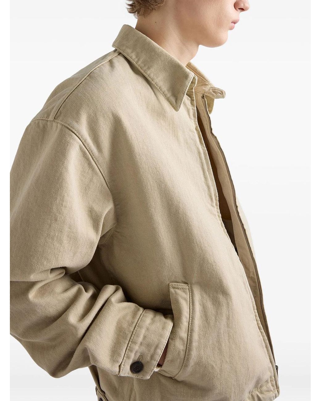 Prada Natural Denim Blouson Jacket for men