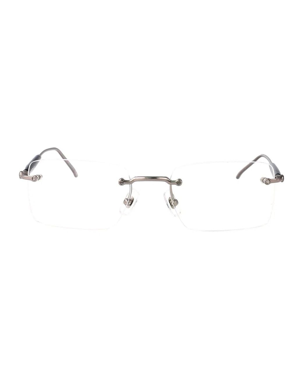 Montblanc Multicolor Ruthenium-Ruthenium-Transparent Metal Glasses