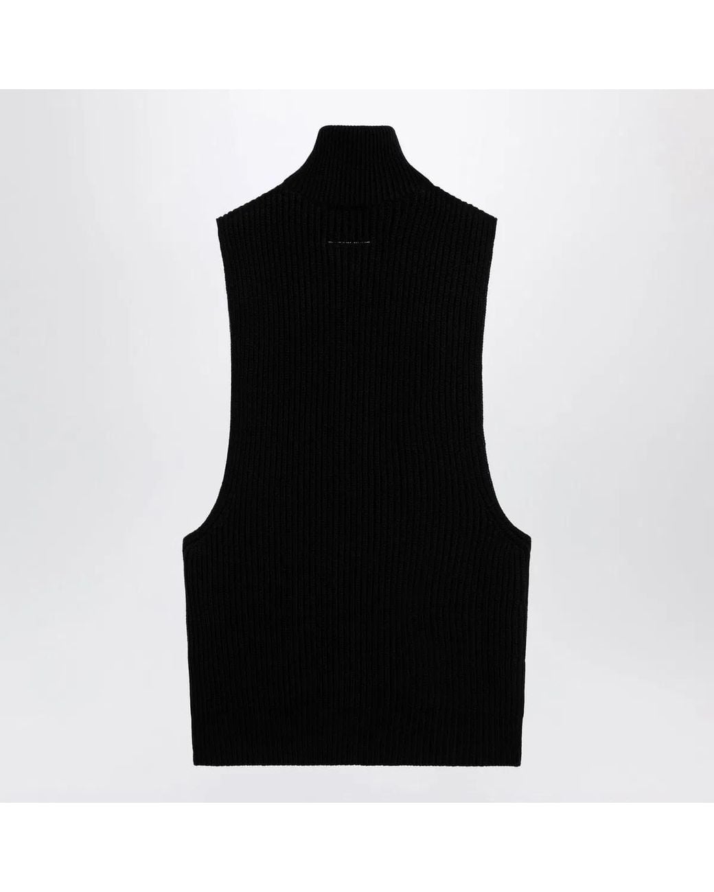 MM6 by Maison Margiela Black Wool Vest