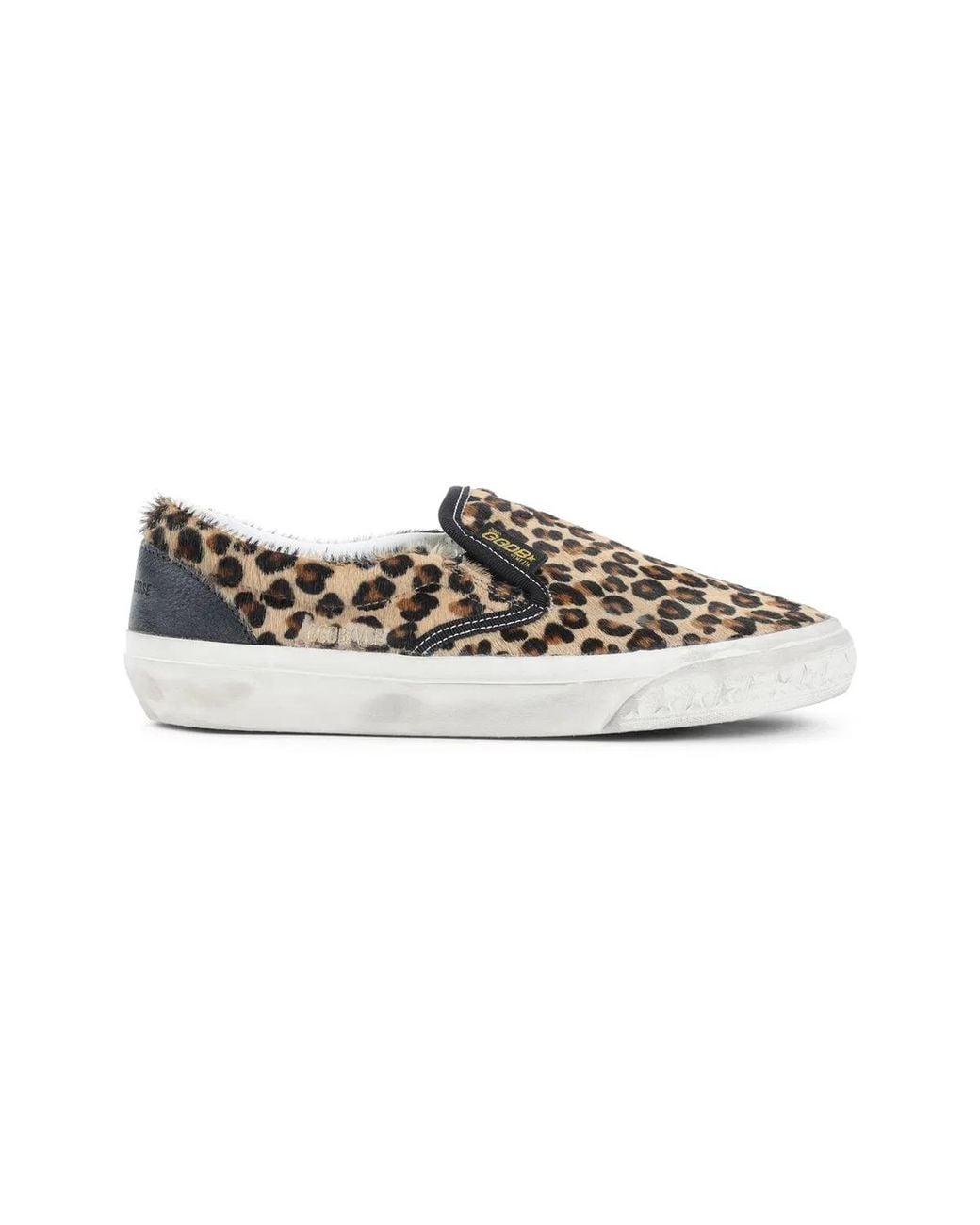 Golden Goose Deluxe Brand Brown Leopard Print Rubber Sole
