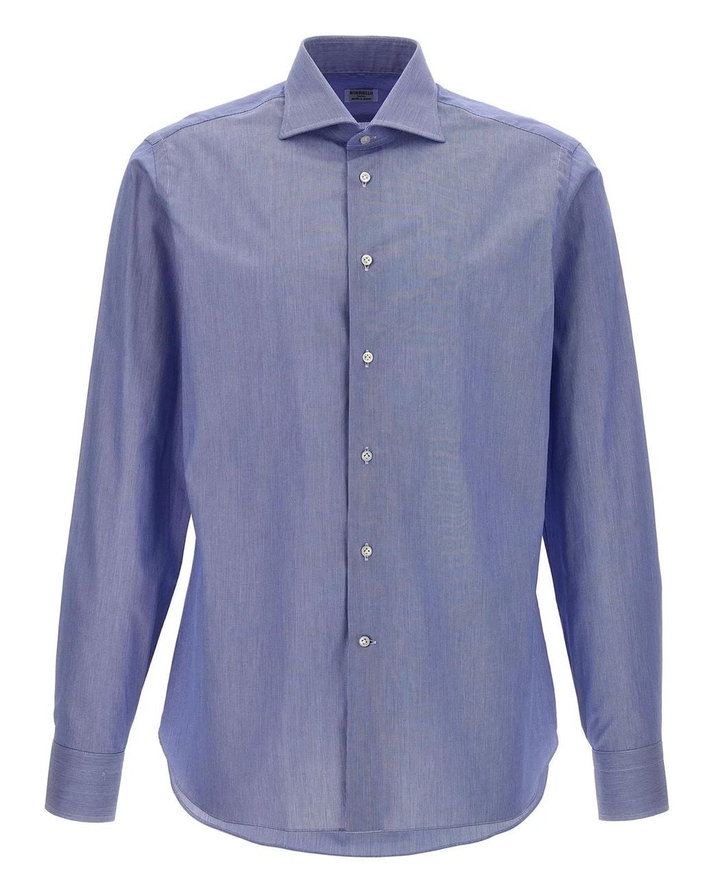 Borriello Blue 'Falso Unito' Cotton Shirt for men