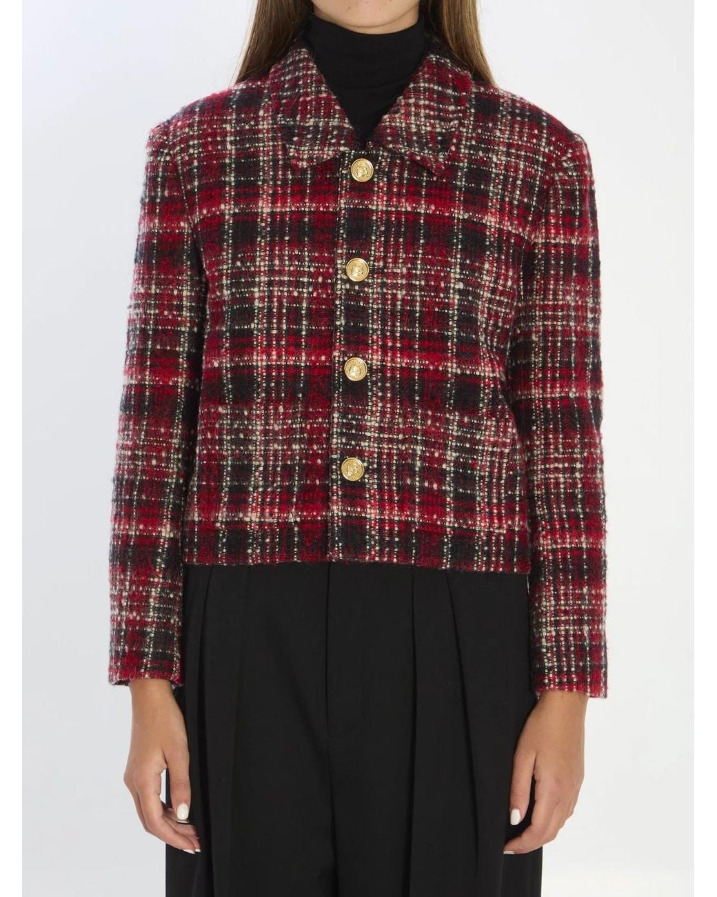 Céline Red Charlotte Wool Jacket
