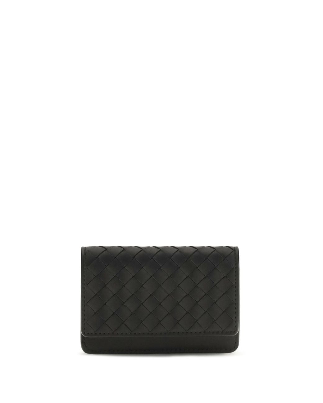 Bottega Veneta Gray Intrecciato Leather Wallet