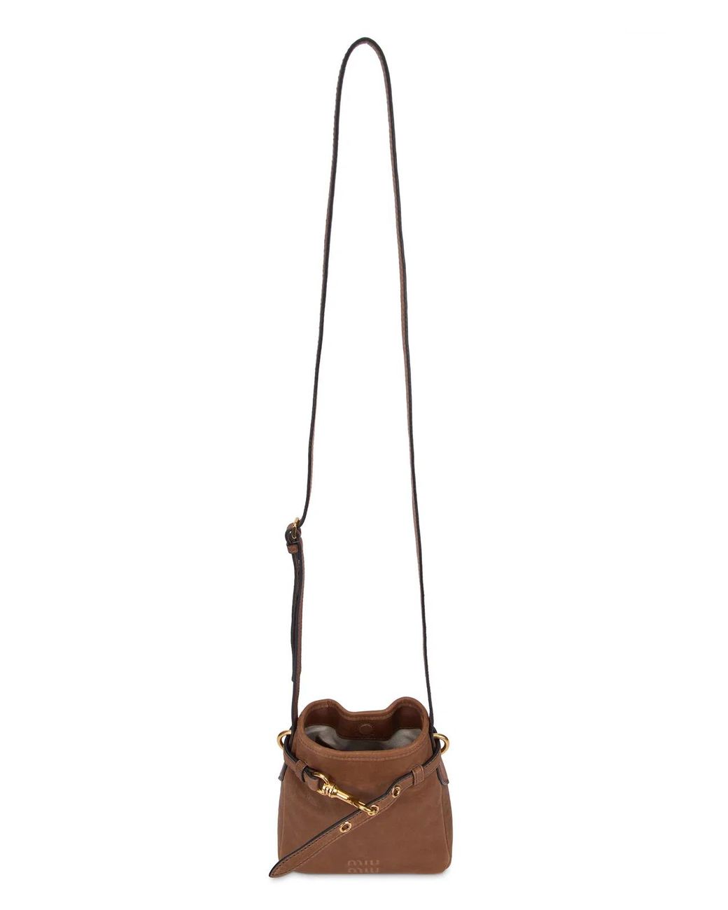 Miu Miu Brown Nappa Shoulder Bag
