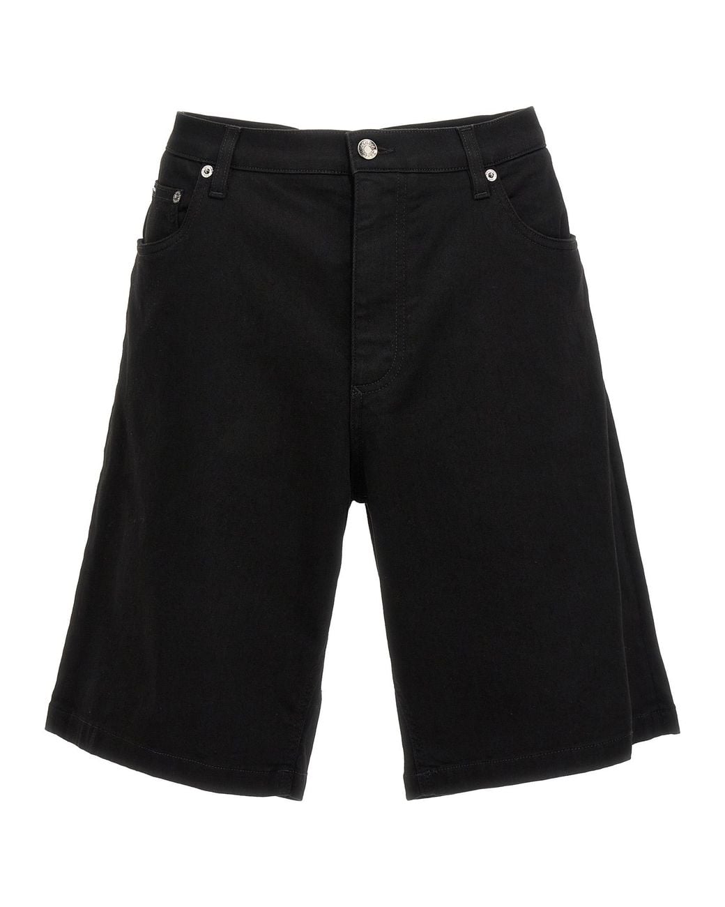 Dolce & Gabbana Black Dolce&Gabbana Stretch Denim Bermuda Shorts for men
