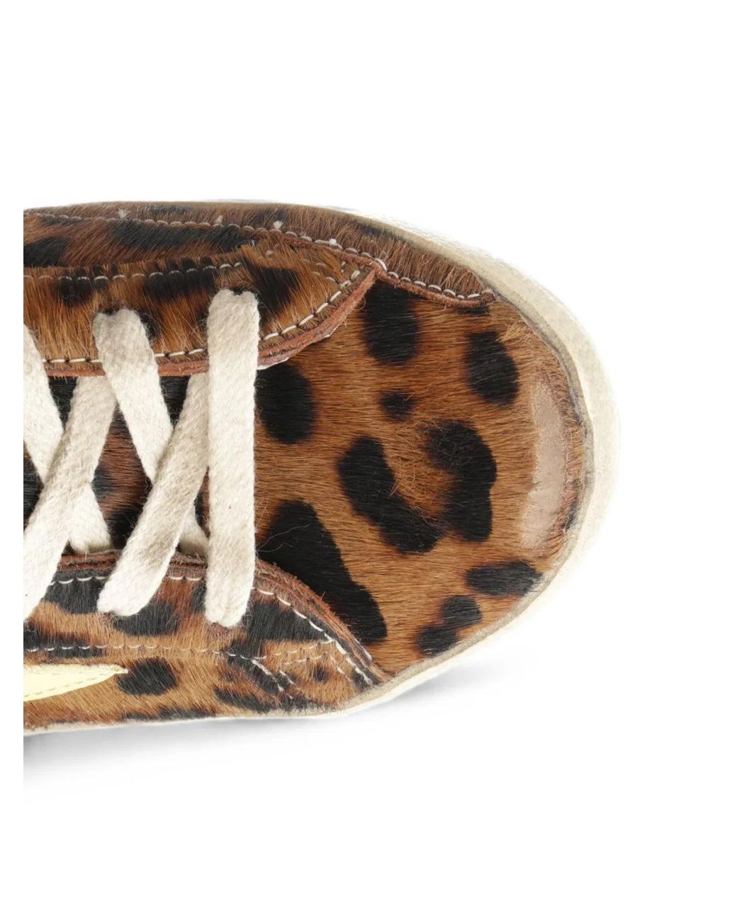 Golden Goose Deluxe Brand Yellow Cow Leather Ovine Leather Horsy-Print Sneakers