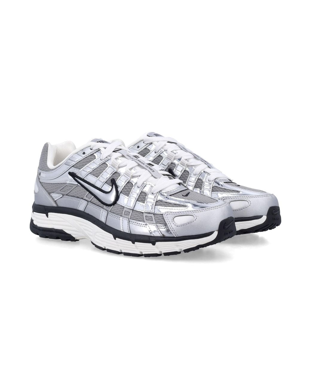 Nike White P-6000 Metallic Sneakers for men