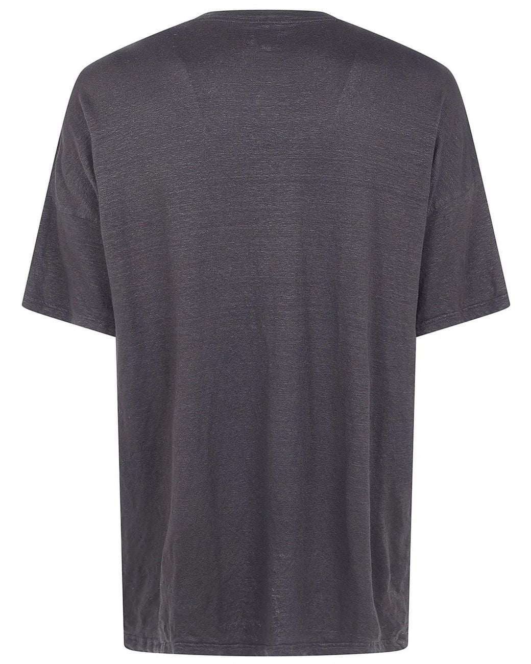 MD75 Gray Linen Oversized T-Shirt for men