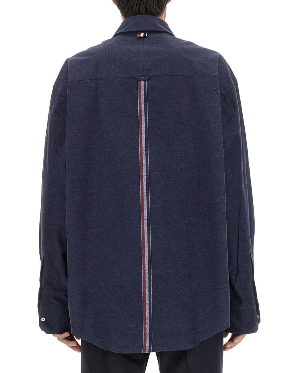 Thom Browne Blue 4Bar Shirt for men