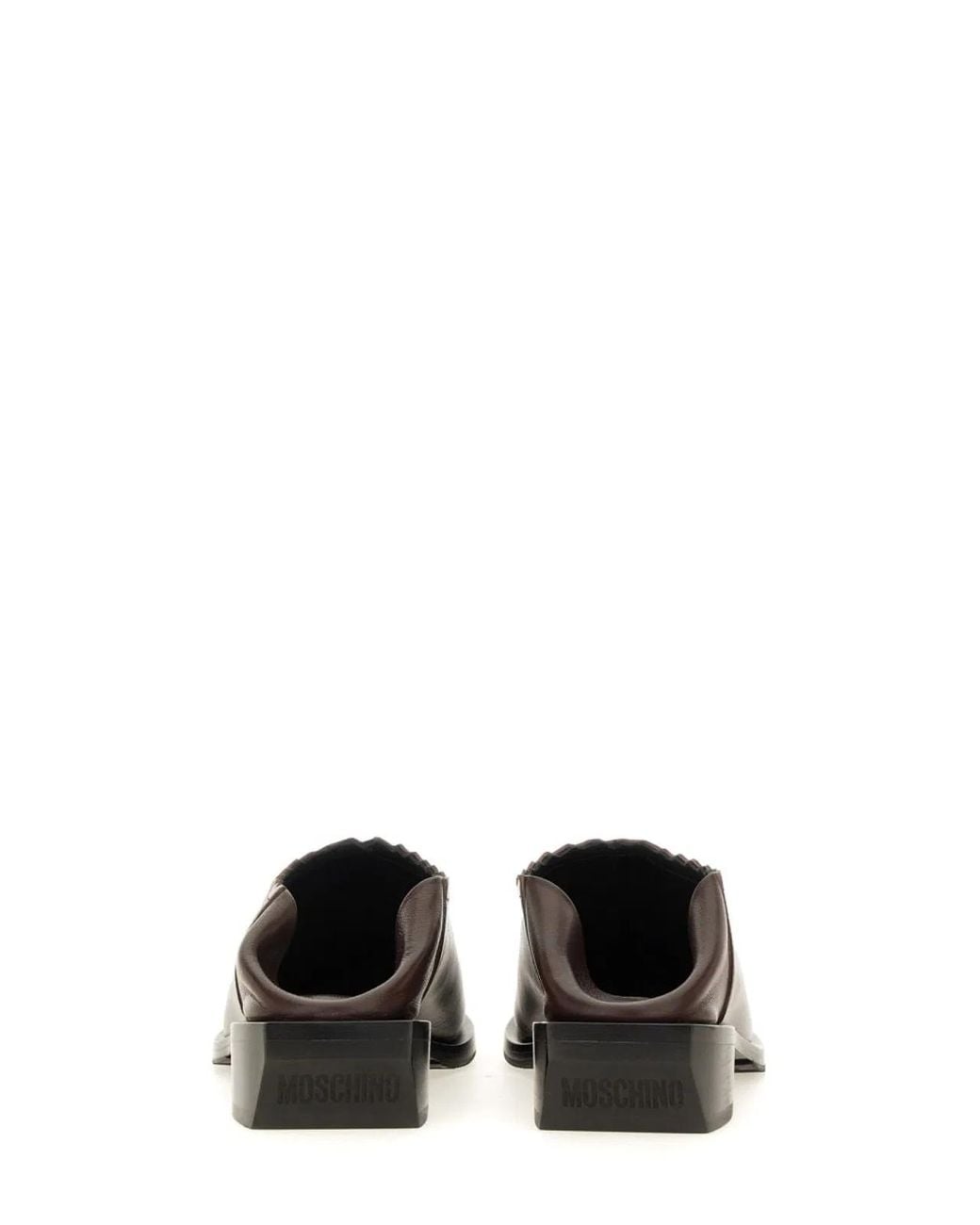 Moschino Couture Brown Shootie Cuban Heel