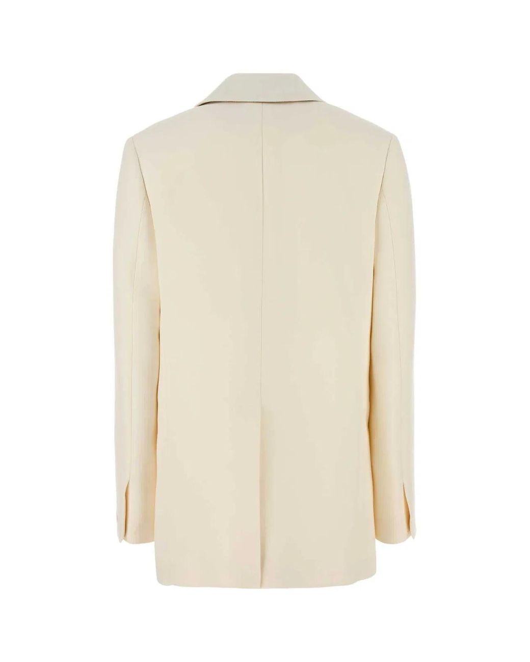 Fendi Natural Ivory Wool Blend Blazer