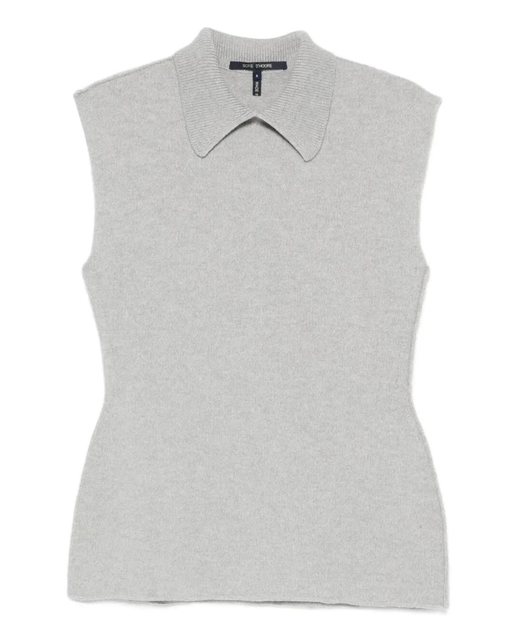 Sofie D ́hoore White Wool Waistcoat