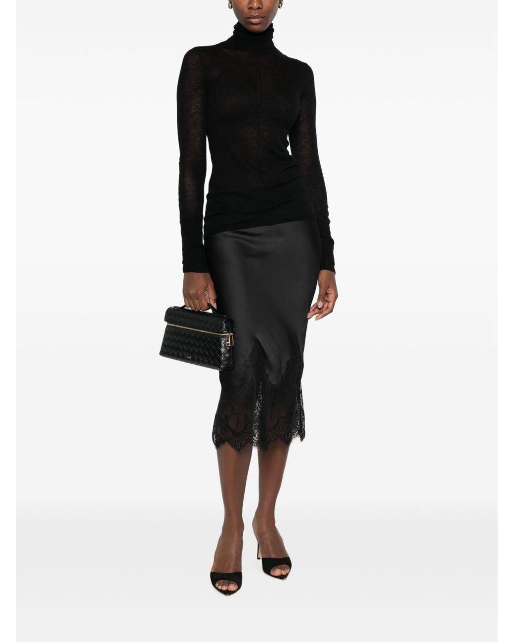 Elisabetta Franchi Black Logo Rack Cardigan
