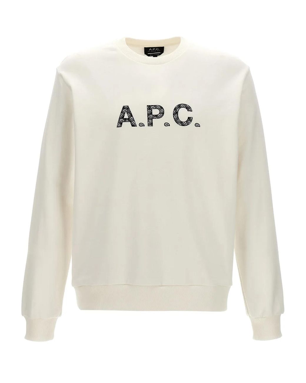A.P.C. White 'Timothy' Sweatshirt for men