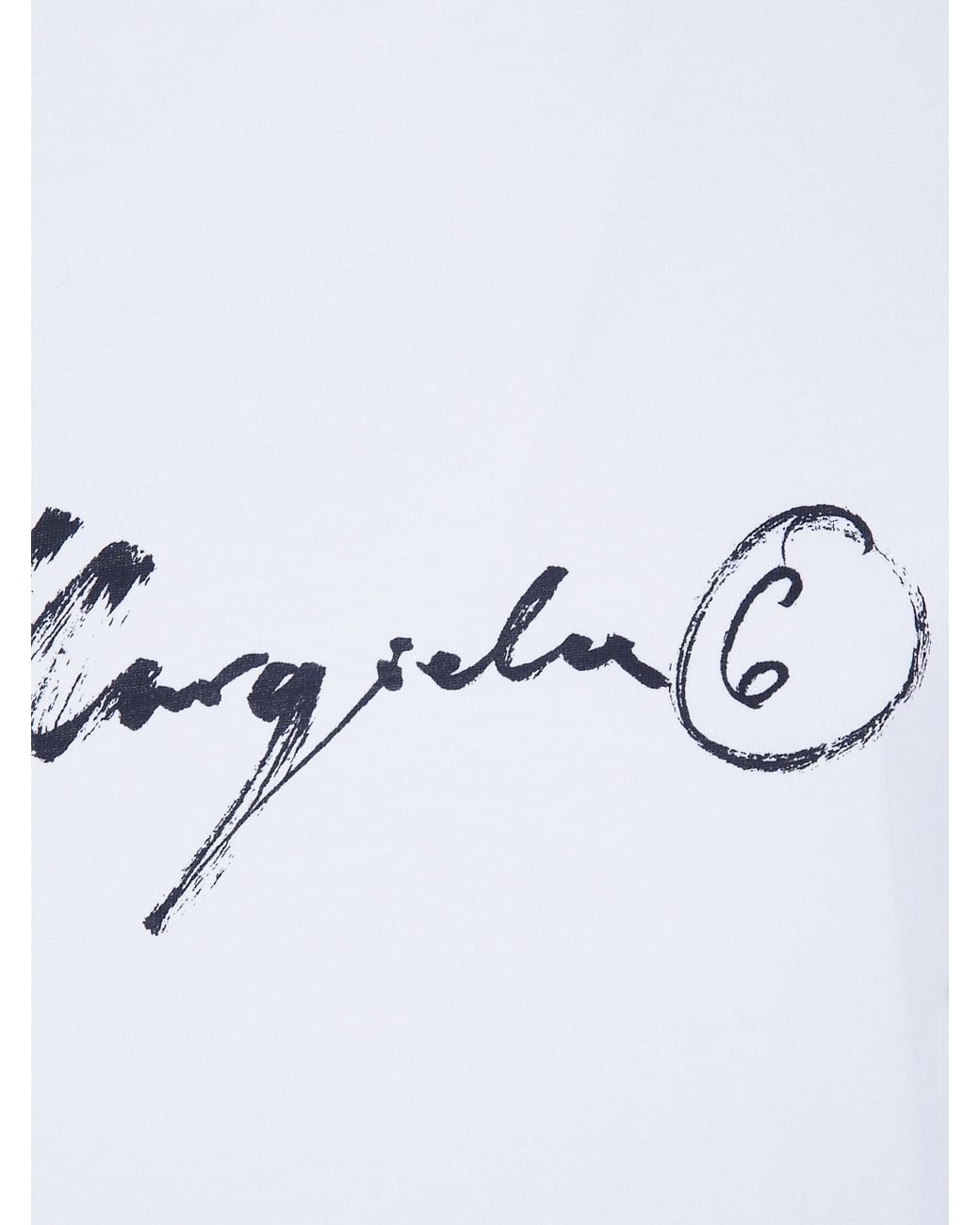 MM6 by Maison Margiela White Basic T-Shirt