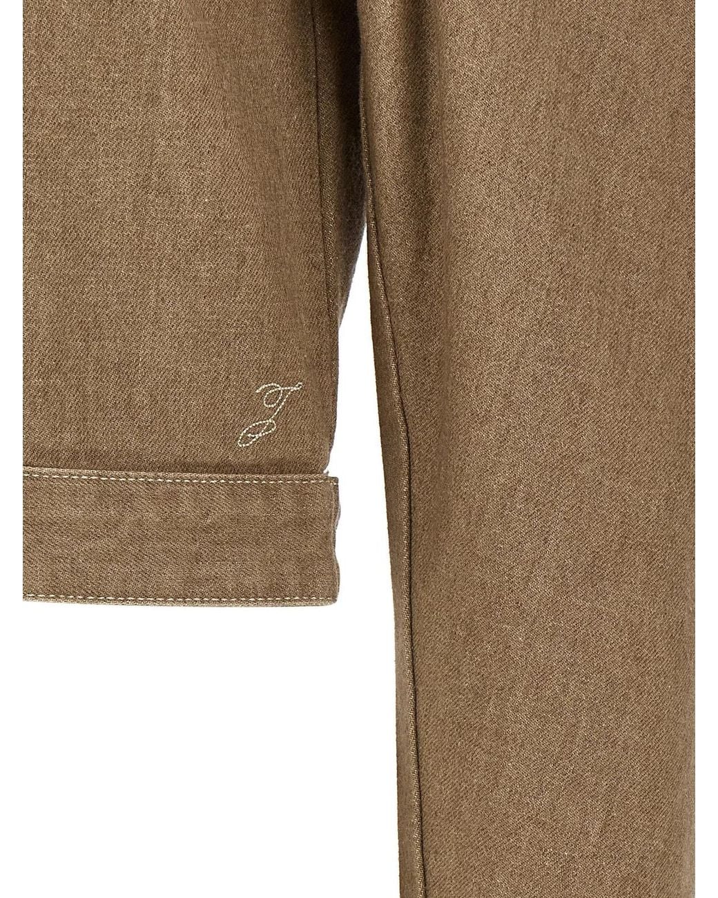 Jacquemus Brown Cargo Denim Jacket