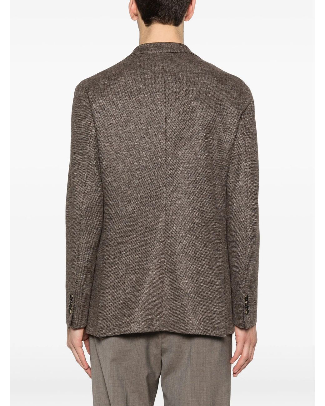 Latorre Brown Linen Cotton Jacket for men